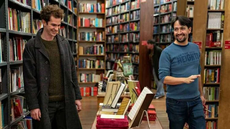 Andrew Garfield y Lin-Manuel Miranda